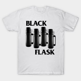 Black Flask - Black Flag Parody Design Tribute T-Shirt